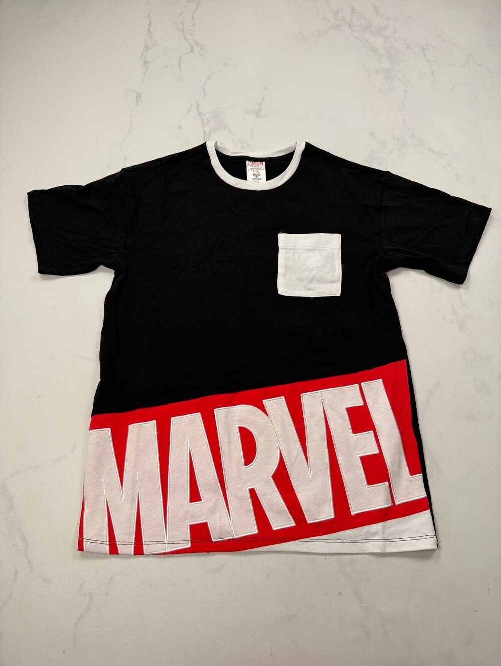 Disney Theme Park Marvel Graphic Tee Black Contemporary Street Style - Mens S
